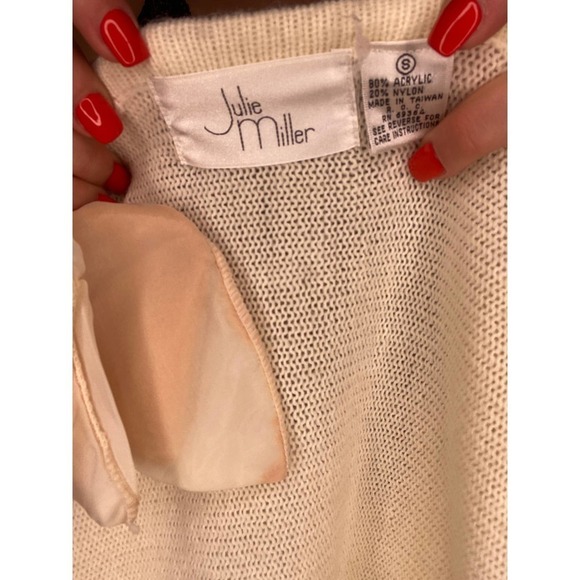 VINTAGE Cream Unique 80’s Sweater Small - Picture 8 of 8